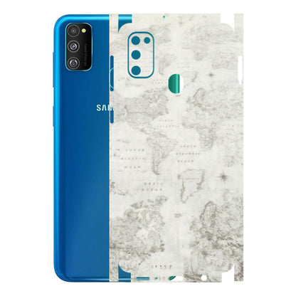 Samsung M/F/Note/Flip and C Phone Skins (All Models) - World Travel Map - Transparent Finish (T-04) Samsung Galaxy M30S