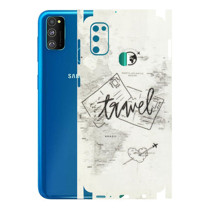 Samsung M/F/Note/Flip and C Phone Skins (All Models) - Travel Ticket - Transparent Finish (T-06) Samsung Galaxy M30S