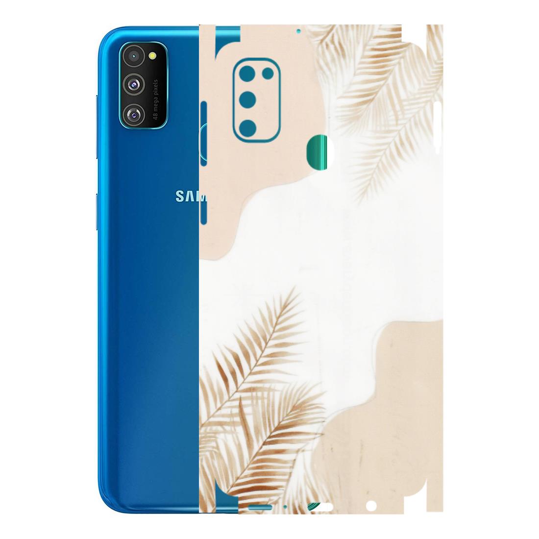 Samsung M/F/Note/Flip and C Phone Skins (All Models) - Gold Petals Abstract - Transparent Finish (T-08) Samsung Galaxy M30S