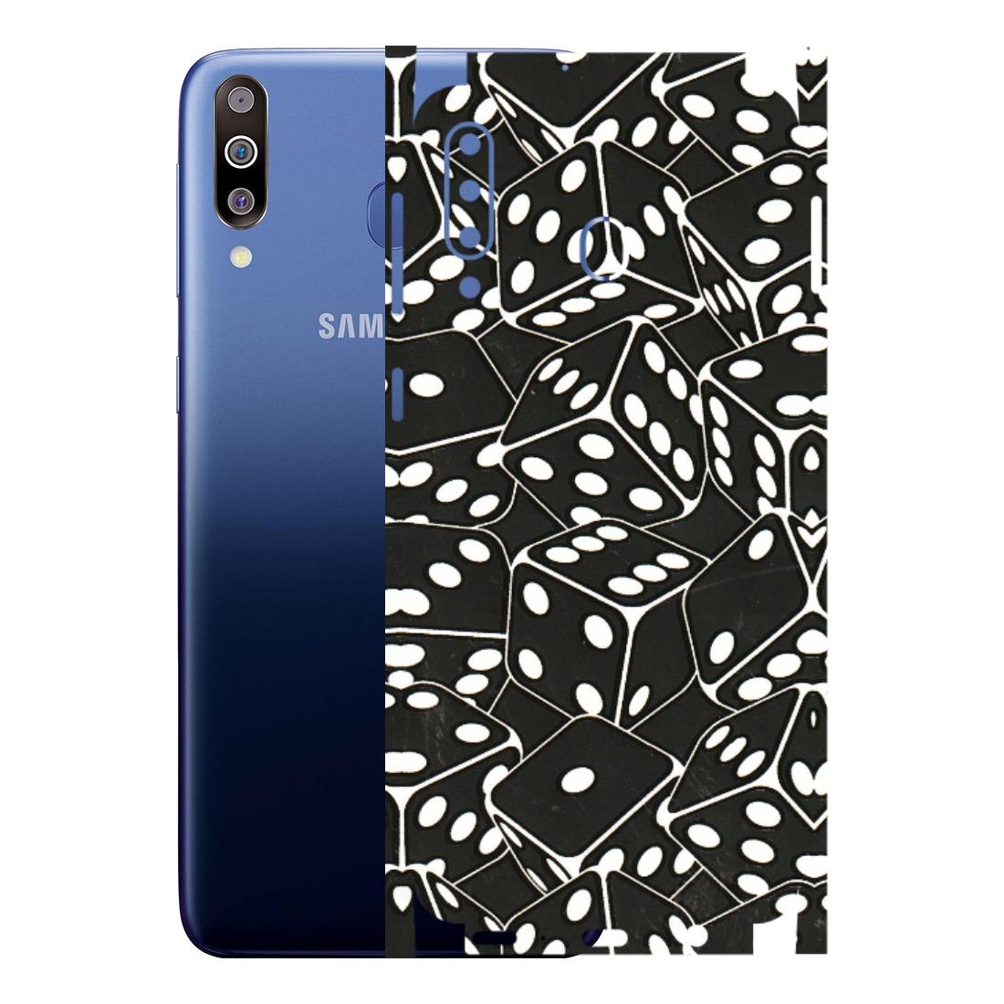 Samsung M/F/Note/Flip and C Phone Skins (All Models) - Big Black Dices - 3D Embossed Finish (L-106) Samsung Galaxy M30