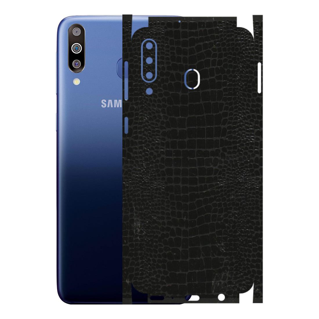 Samsung M/F/Note/Flip and C Phone Skins (All Models) - Snake Leather Black - 3D Embossed Finish (L-107) Samsung Galaxy M30