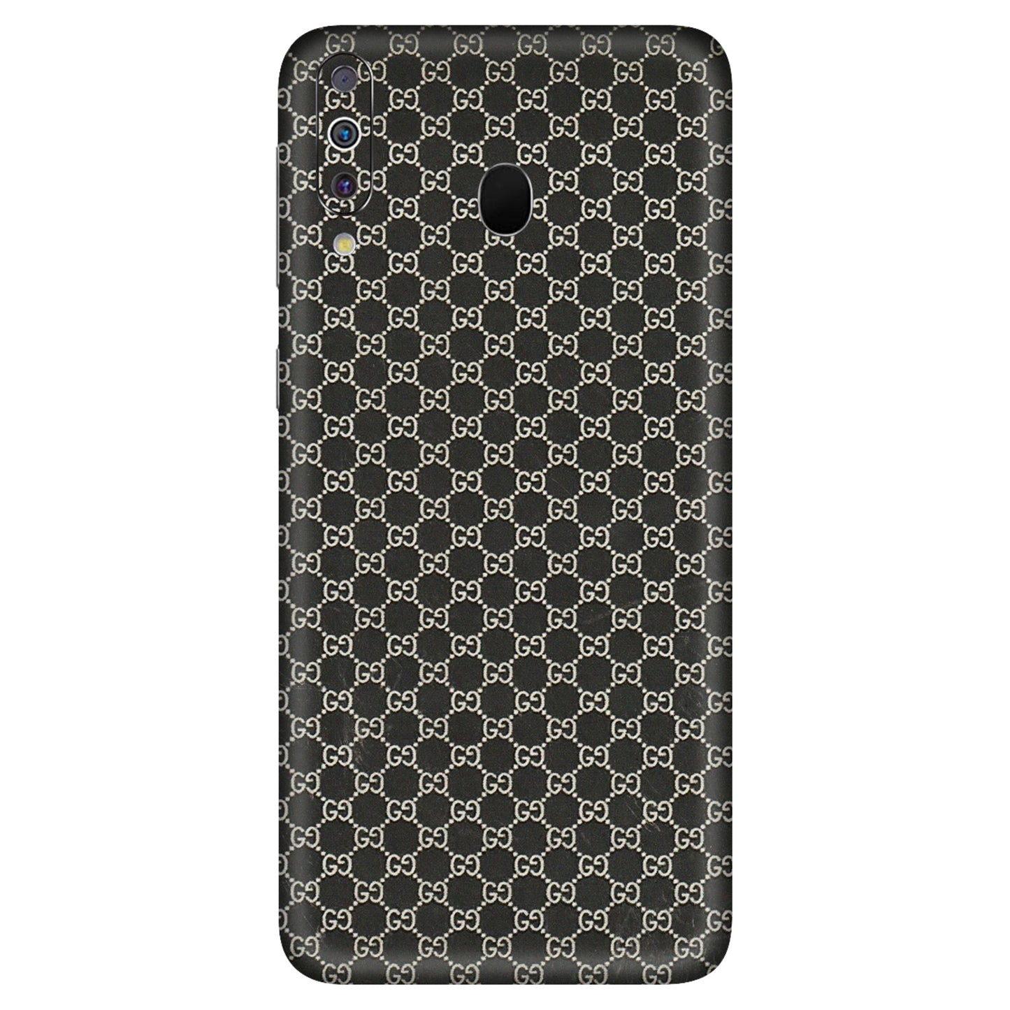 Samsung M/F/Note/Flip and C Phone Skins (All Models) - Black G Print - 3D Embossed Finish (L-109) Samsung Galaxy M30