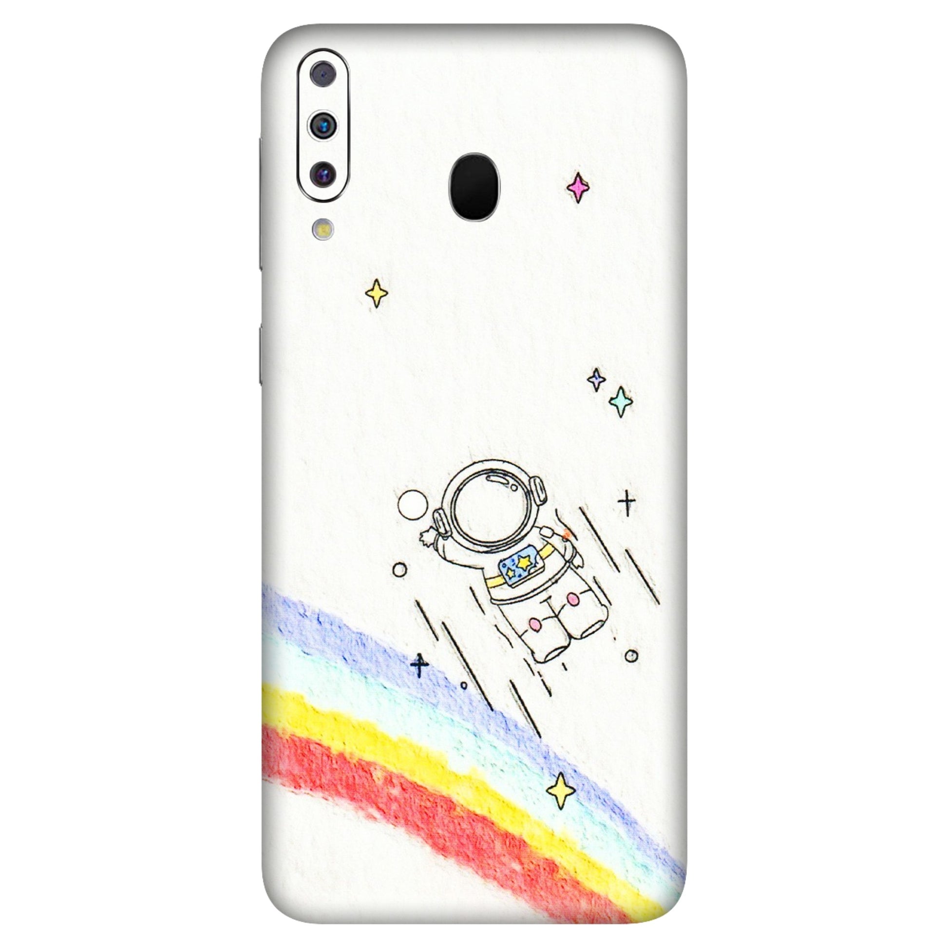 Samsung M/F/Note/Flip and C Phone Skins (All Models) - Milkyway Astronaut - 3D Embossed Finish (L-110) Samsung Galaxy M30