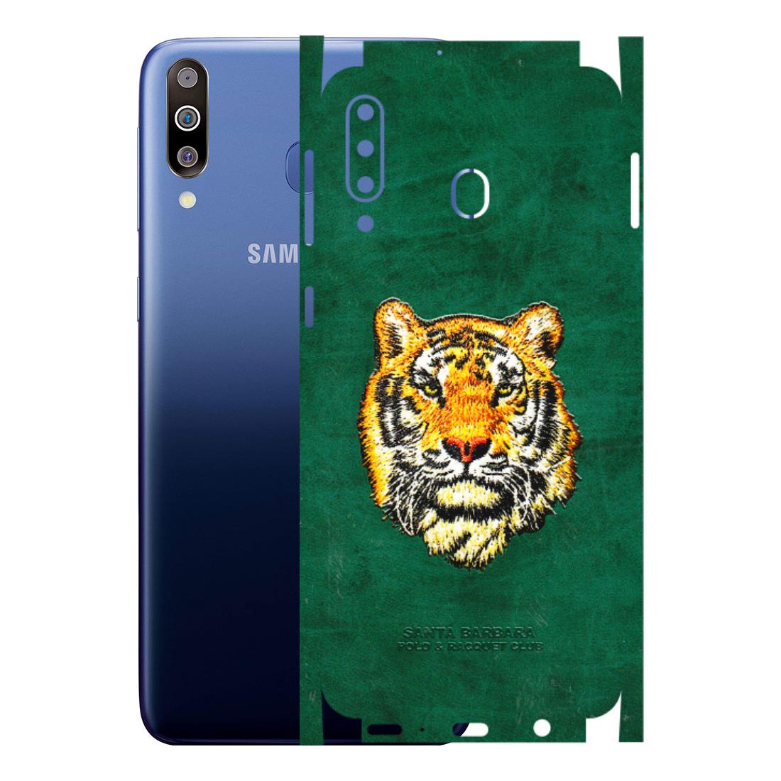 Samsung M/F/Note/Flip and C Phone Skins (All Models) - Leather Feel Tiger - 3D Embossed Finish (L-111) Samsung Galaxy M30