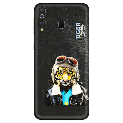 Samsung M/F/Note/Flip and C Phone Skins (All Models) - Rider Tiger - 3D Embossed Finish (L-113) Samsung Galaxy M30