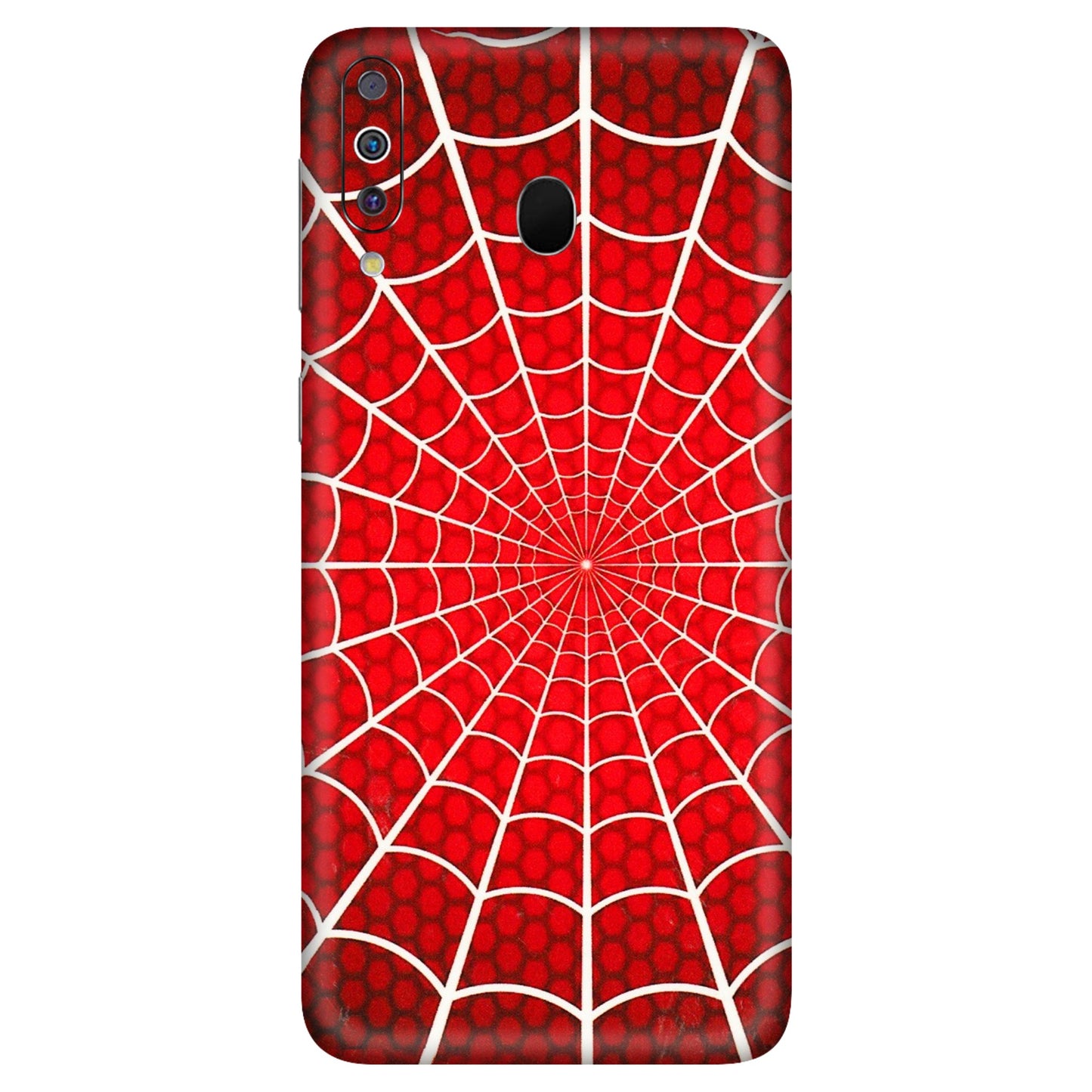 Samsung M/F/Note/Flip and C Phone Skins (All Models) - Classic Spidey Web - 3D Embossed Finish (L-115) Samsung Galaxy M30