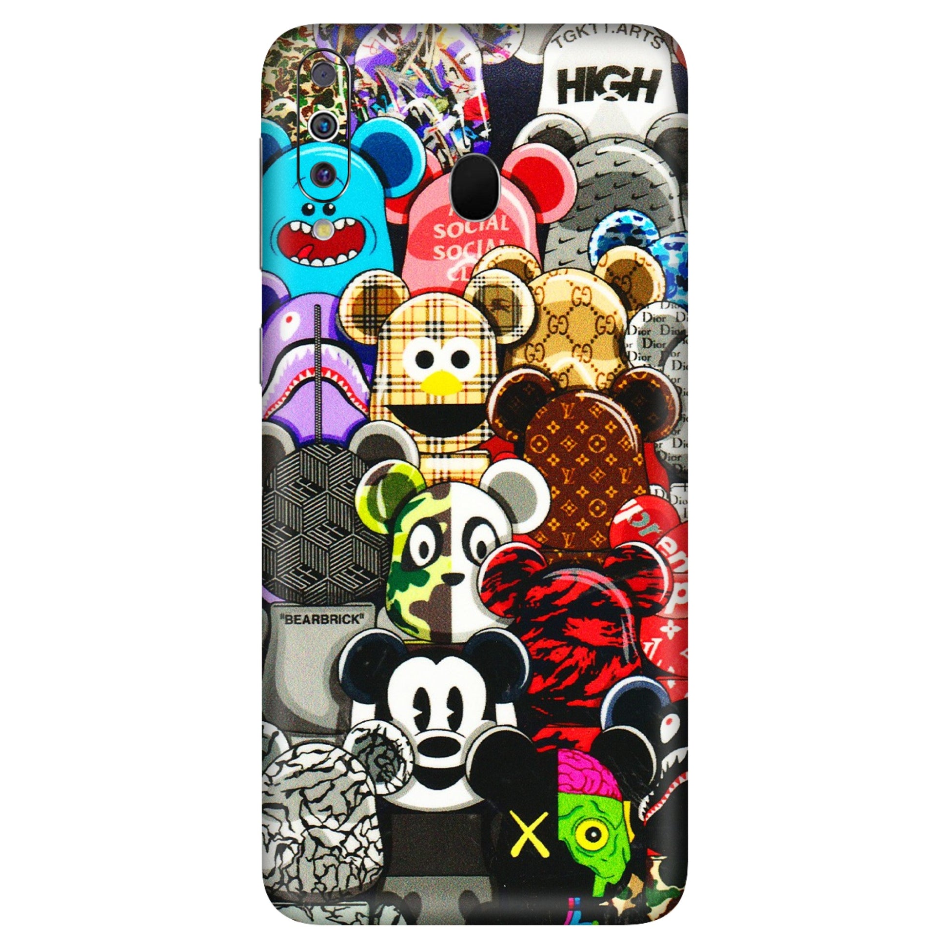 Samsung M/F/Note/Flip and C Phone Skins (All Models) - More Mickey Mouses - 3D Embossed Finish (L-118) Samsung Galaxy M30