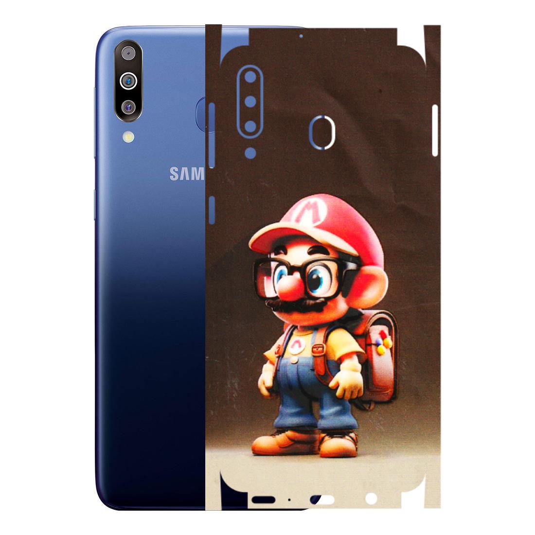 Samsung M/F/Note/Flip and C Phone Skins (All Models) - Little Mario - 3D Embossed Finish (L-119) Samsung Galaxy M30