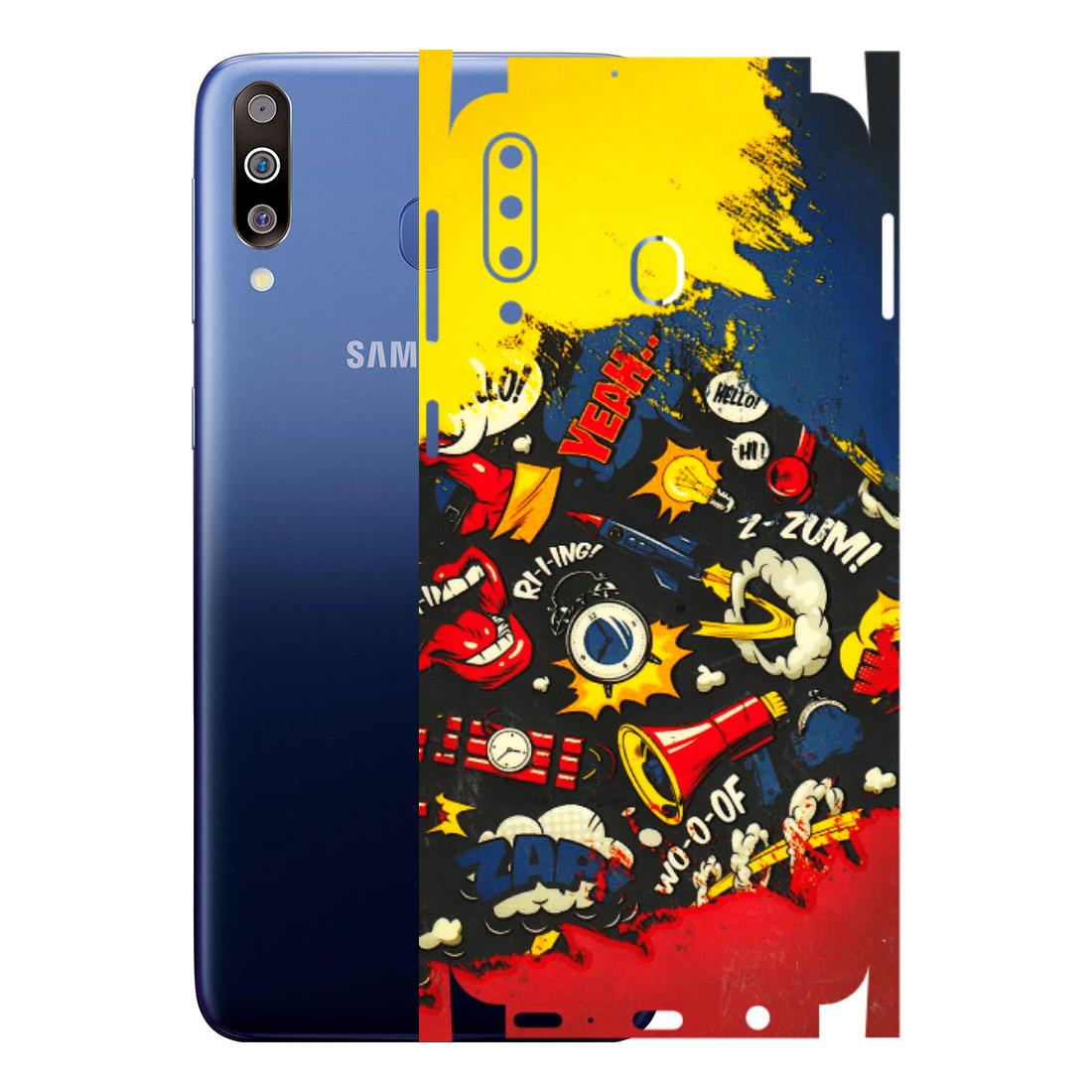 Samsung M/F/Note/Flip and C Phone Skins (All Models) - Pacific Doodle Art - 3D Embossed Finish (L-120) Samsung Galaxy M30