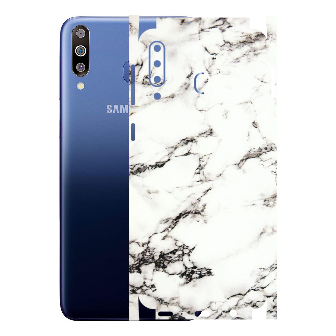 Samsung M/F/Note/Flip and C Phone Skins (All Models) - Black and White Marble Texture - 3D Embossed Finish (L-124) Samsung Galaxy M30