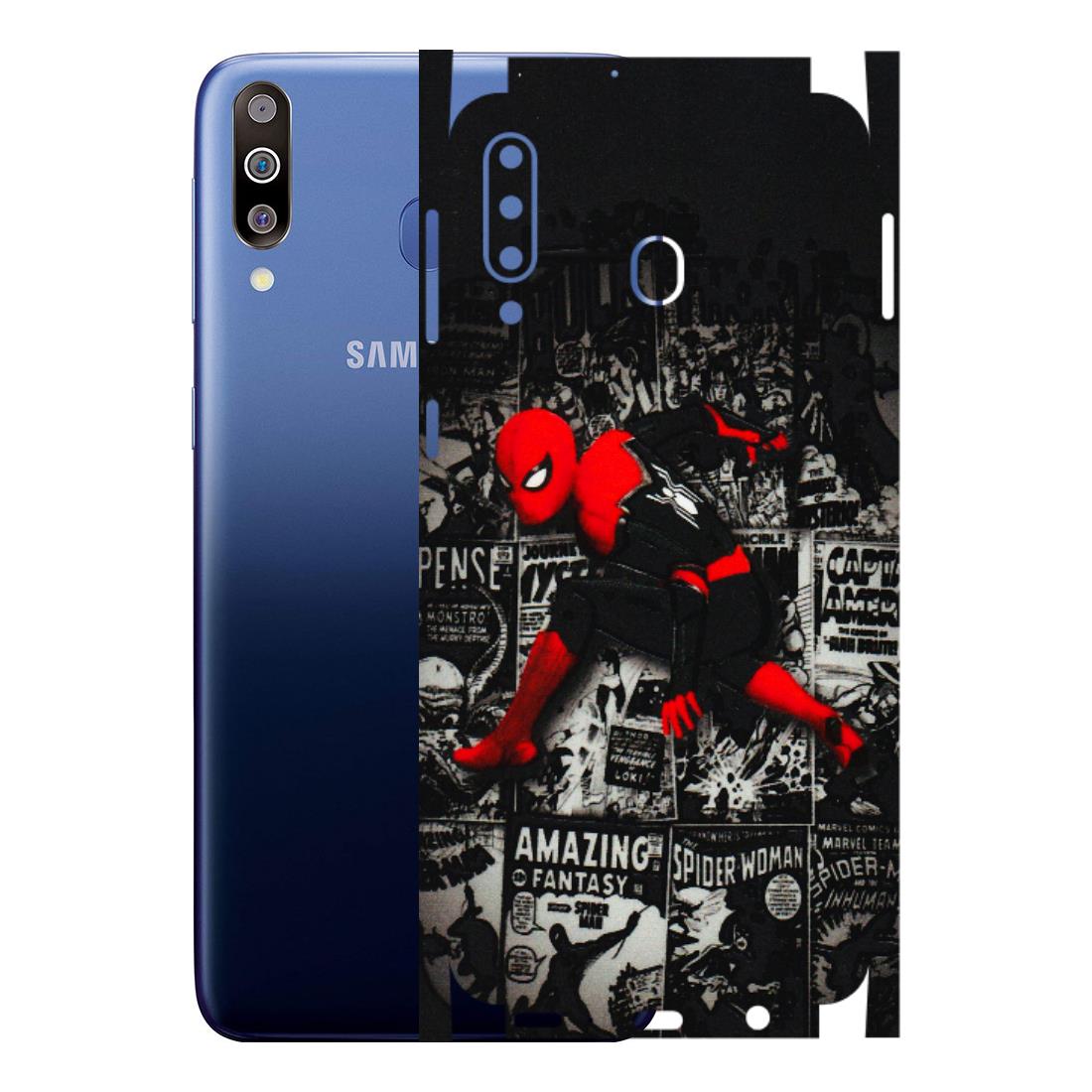 Samsung M/F/Note/Flip and C Phone Skins (All Models) - SpiderMan New - 3D Embossed Finish (L-162) Samsung Galaxy M30