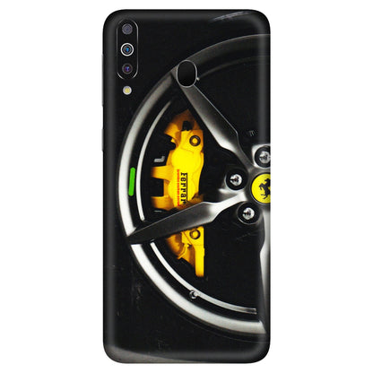 Samsung M/F/Note/Flip and C Phone Skins (All Models) - Ferrari Wheel Alloy - 3D Embossed Finish (L-173) Samsung Galaxy M30