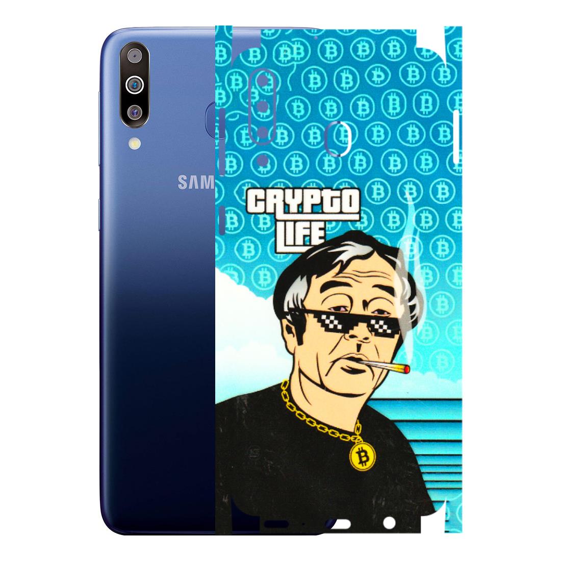 Samsung M/F/Note/Flip and C Phone Skins (All Models) - Crypto Thug Life - 3D Embossed Finish (L-179) Samsung Galaxy M30