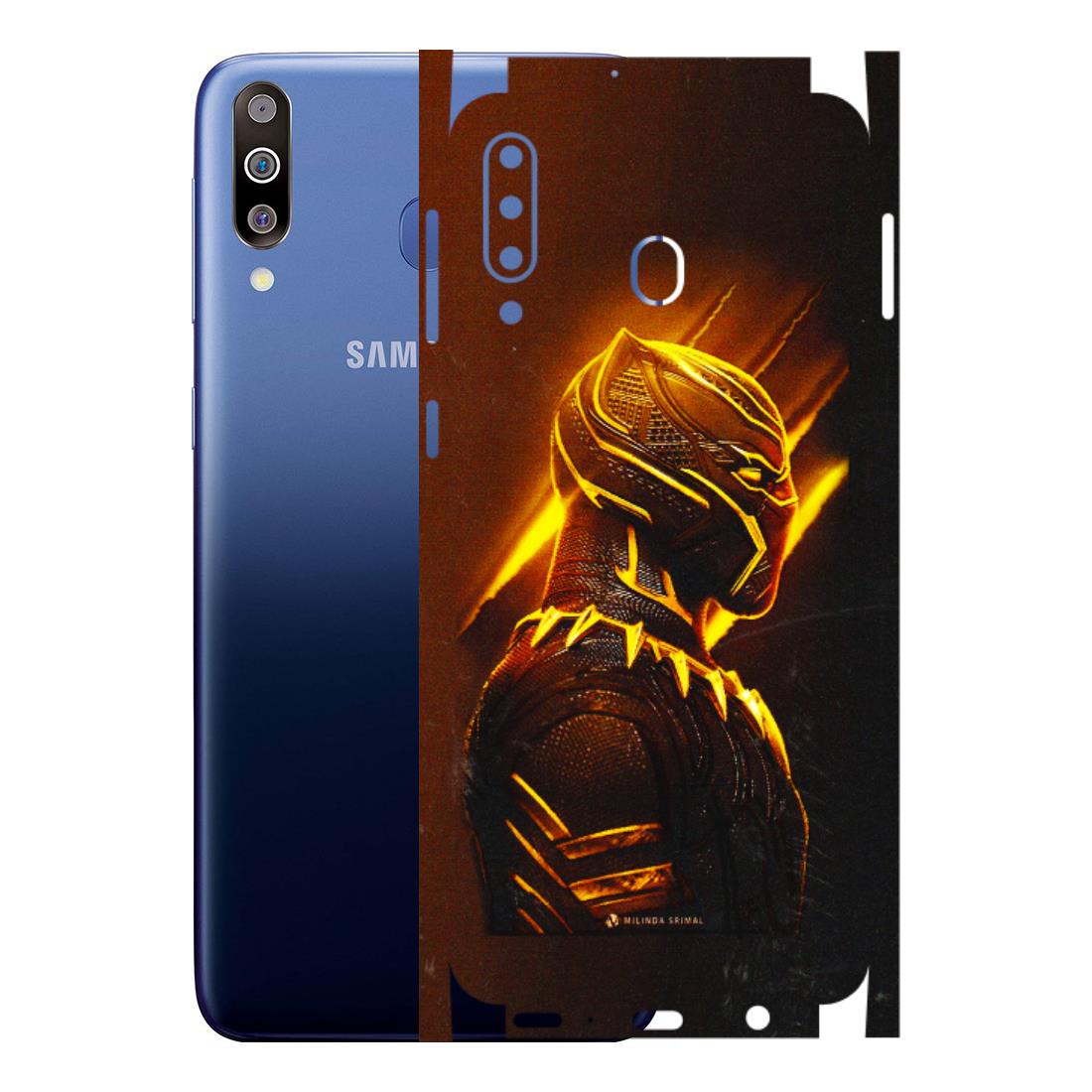 Samsung M/F/Note/Flip and C Phone Skins (All Models) - Gold Black Panther - 3D Embossed Finish (L-181) Samsung Galaxy M30
