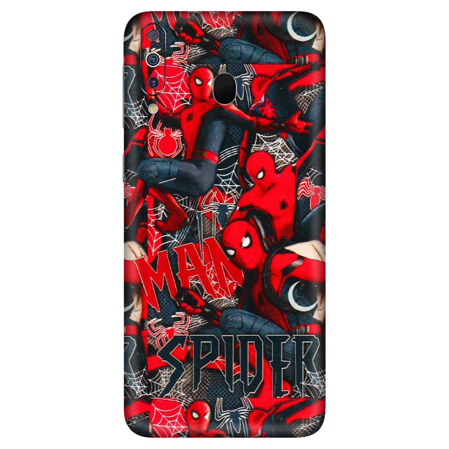 Samsung M/F/Note/Flip and C Phone Skins (All Models) - SpiderMan Cool - 3D Embossed Finish (L-188) Samsung Galaxy M30
