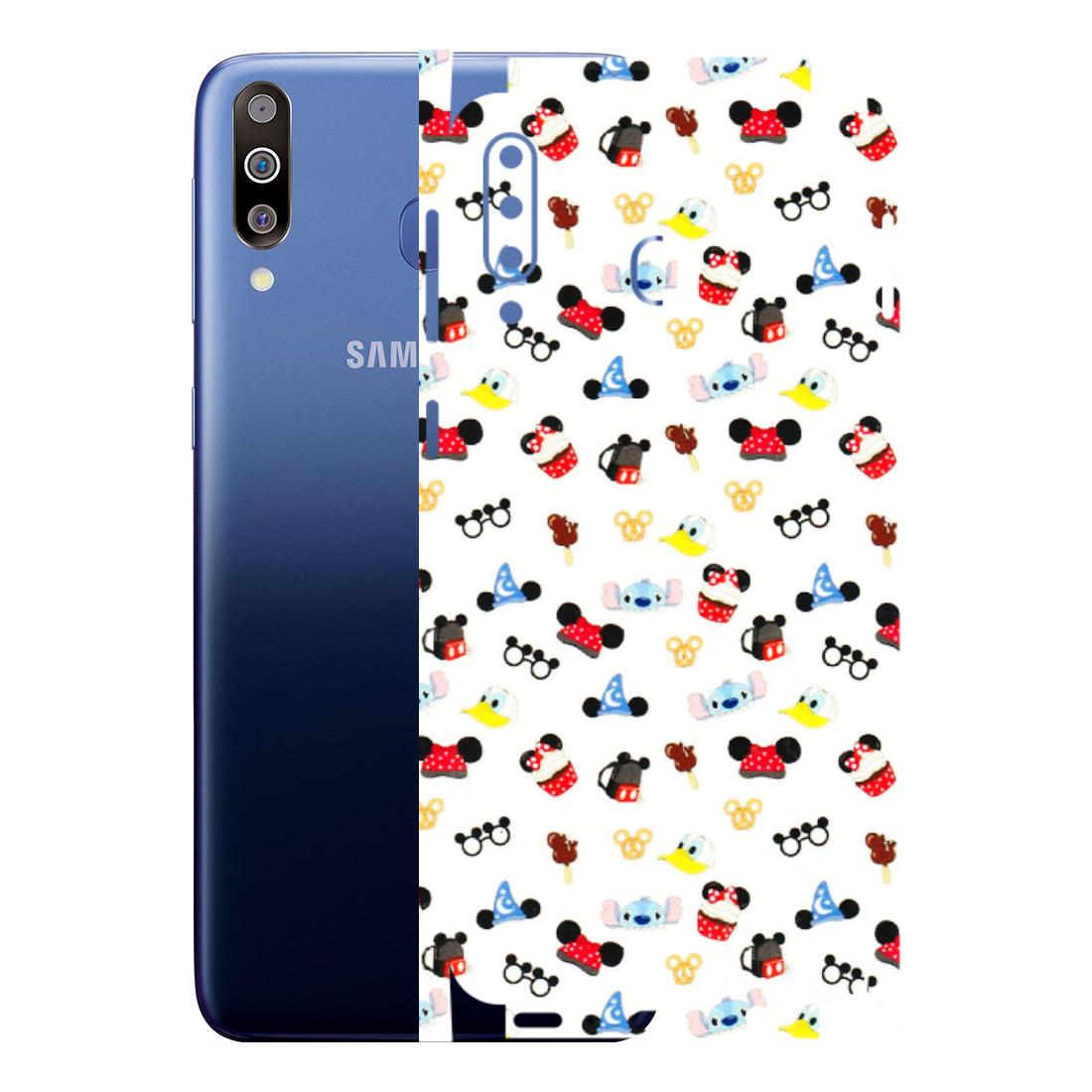 Samsung M/F/Note/Flip and C Phone Skins (All Models) - Minnie Mouse & Donald Doodles s - 3D Embossed Finish (L-194) Samsung Galaxy M30