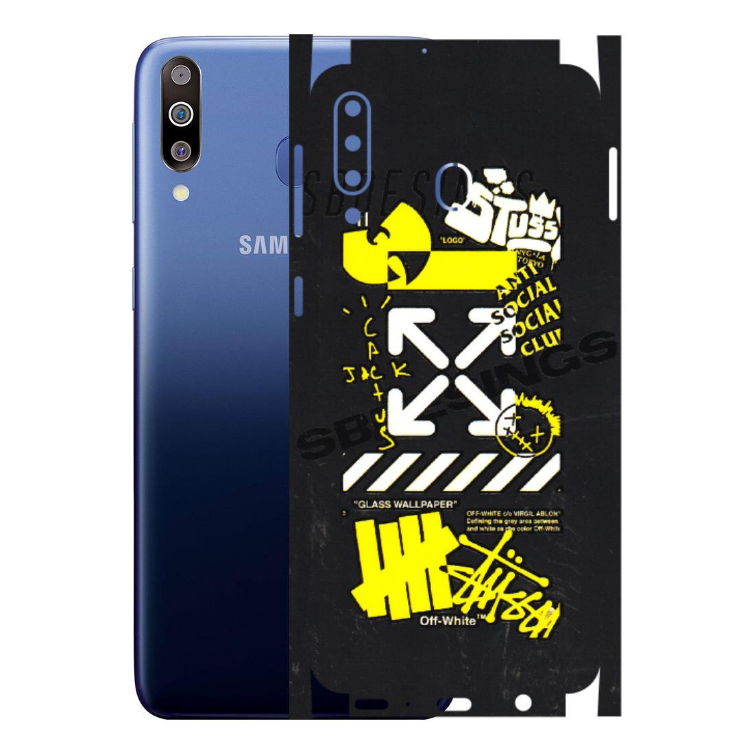 Samsung M/F/Note/Flip and C Phone Skins (All Models) - Anti Social Graffiti - 3D Embossed Finish (L-198) Samsung Galaxy M30