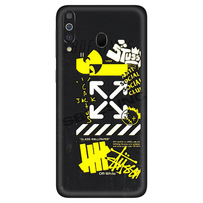Samsung M/F/Note/Flip and C Phone Skins (All Models) - Anti Social Graffiti - 3D Embossed Finish (L-198) Samsung Galaxy M30