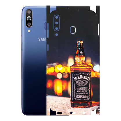 Samsung M/F/Note/Flip and C Phone Skins (All Models) - JD Whiskey Bottle - 3D Embossed Finish (L-20) Samsung Galaxy M30