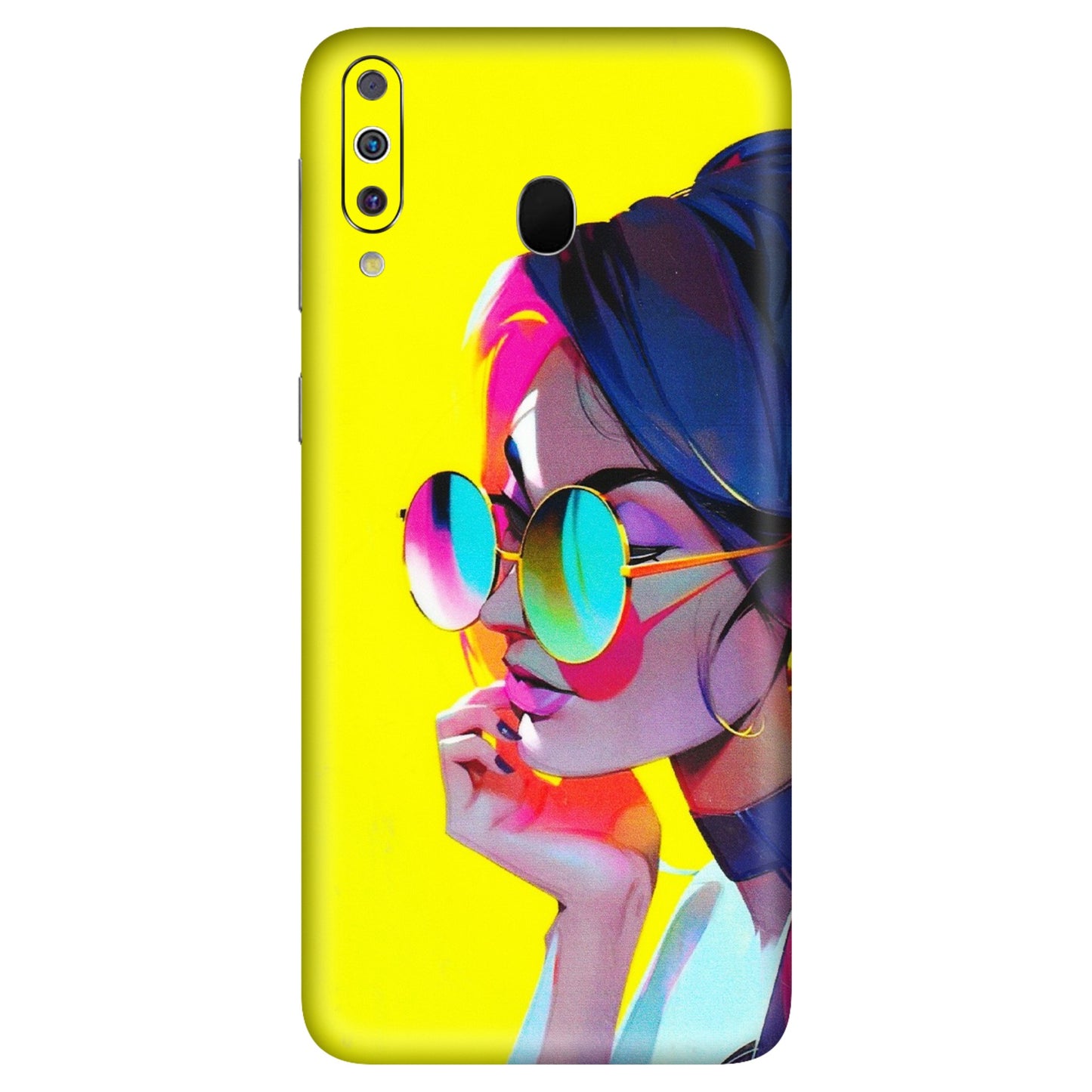 Samsung M/F/Note/Flip and C Phone Skins (All Models) - Bold Stylish Girl - 3D Embossed Finish (L-222) Samsung Galaxy M30