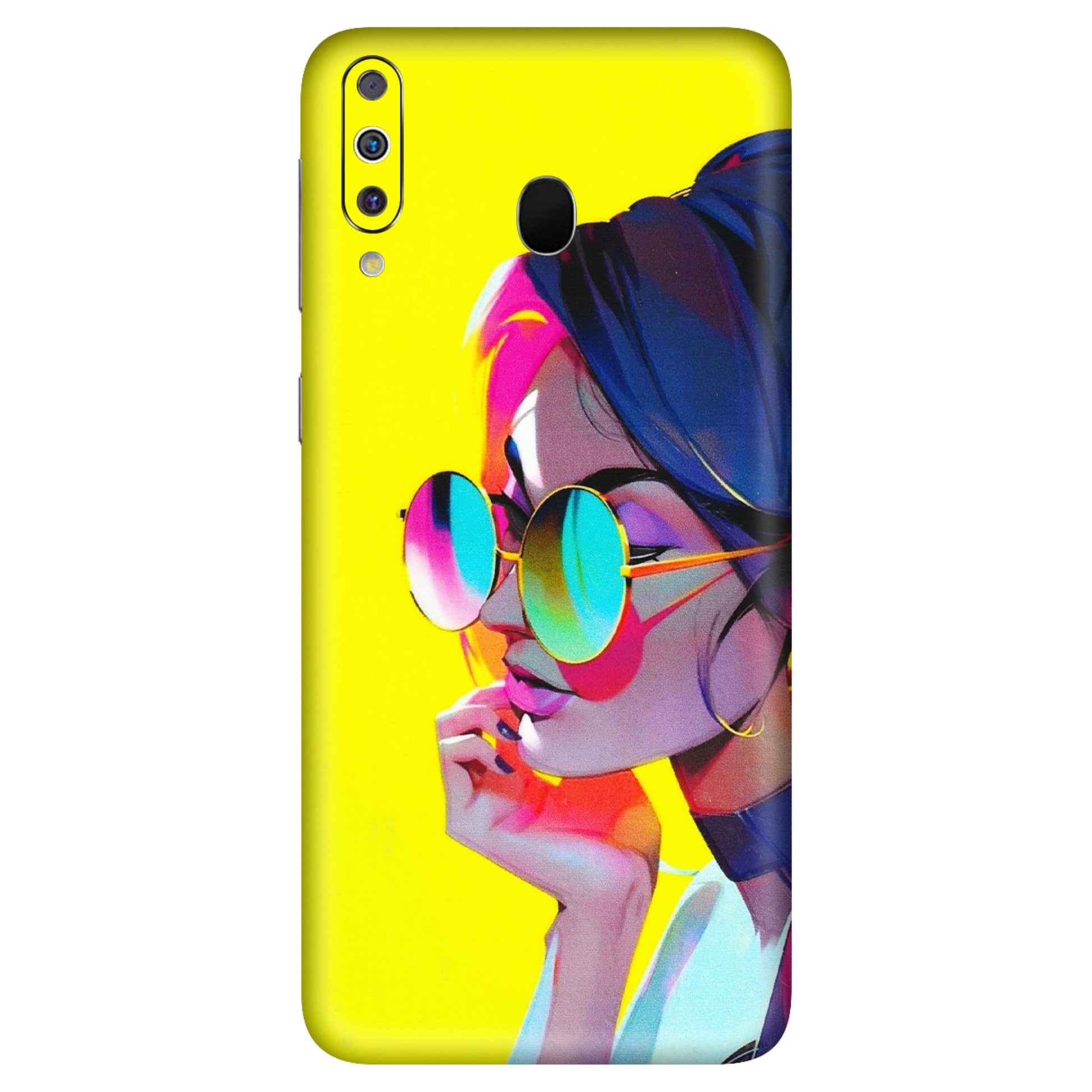 Samsung M/F/Note/Flip and C Phone Skins (All Models) - Bold Stylish Girl - 3D Embossed Finish (L-222) Samsung Galaxy M30