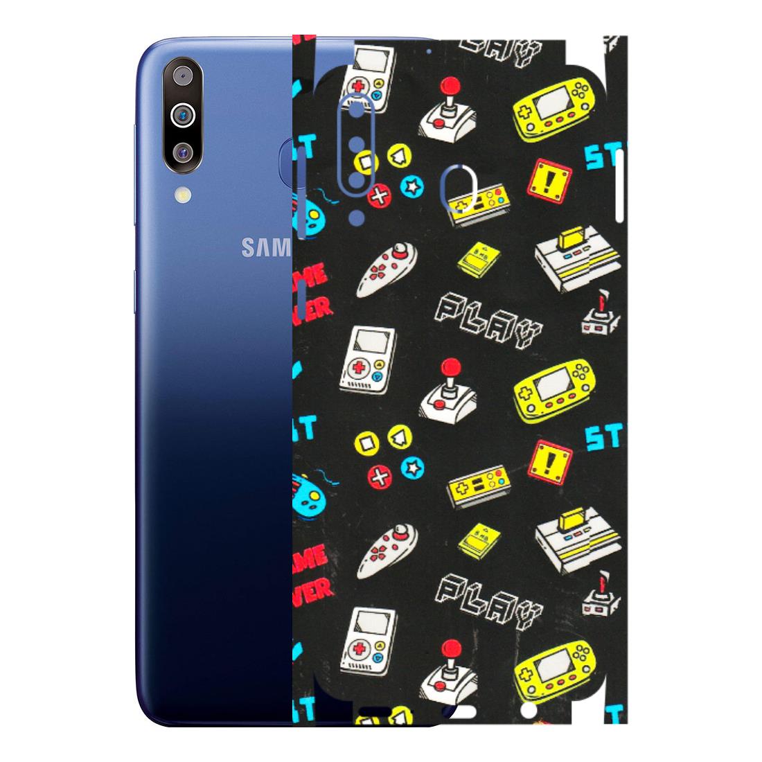 Samsung M/F/Note/Flip and C Phone Skins (All Models) - Gaming Doodles - 3D Embossed Finish (L-224) Samsung Galaxy M30