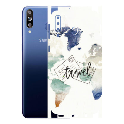 Samsung M/F/Note/Flip and C Phone Skins (All Models) - Travel The World - 3D Embossed Finish (L-232) Samsung Galaxy M30