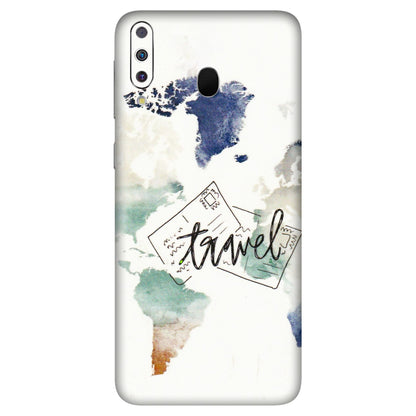 Samsung M/F/Note/Flip and C Phone Skins (All Models) - Travel The World - 3D Embossed Finish (L-232) Samsung Galaxy M30