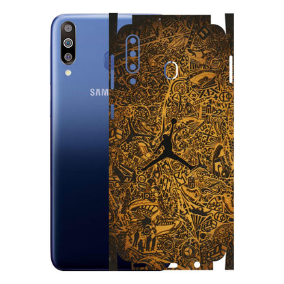 Samsung M/F/Note/Flip and C Phone Skins (All Models) - Premium Gold Basketball Player - 3D Embossed Finish (L-236) Samsung Galaxy M30
