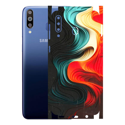 Samsung M/F/Note/Flip and C Phone Skins (All Models) - The Silky Swirl - 3D Embossed Finish (L-240) Samsung Galaxy M30