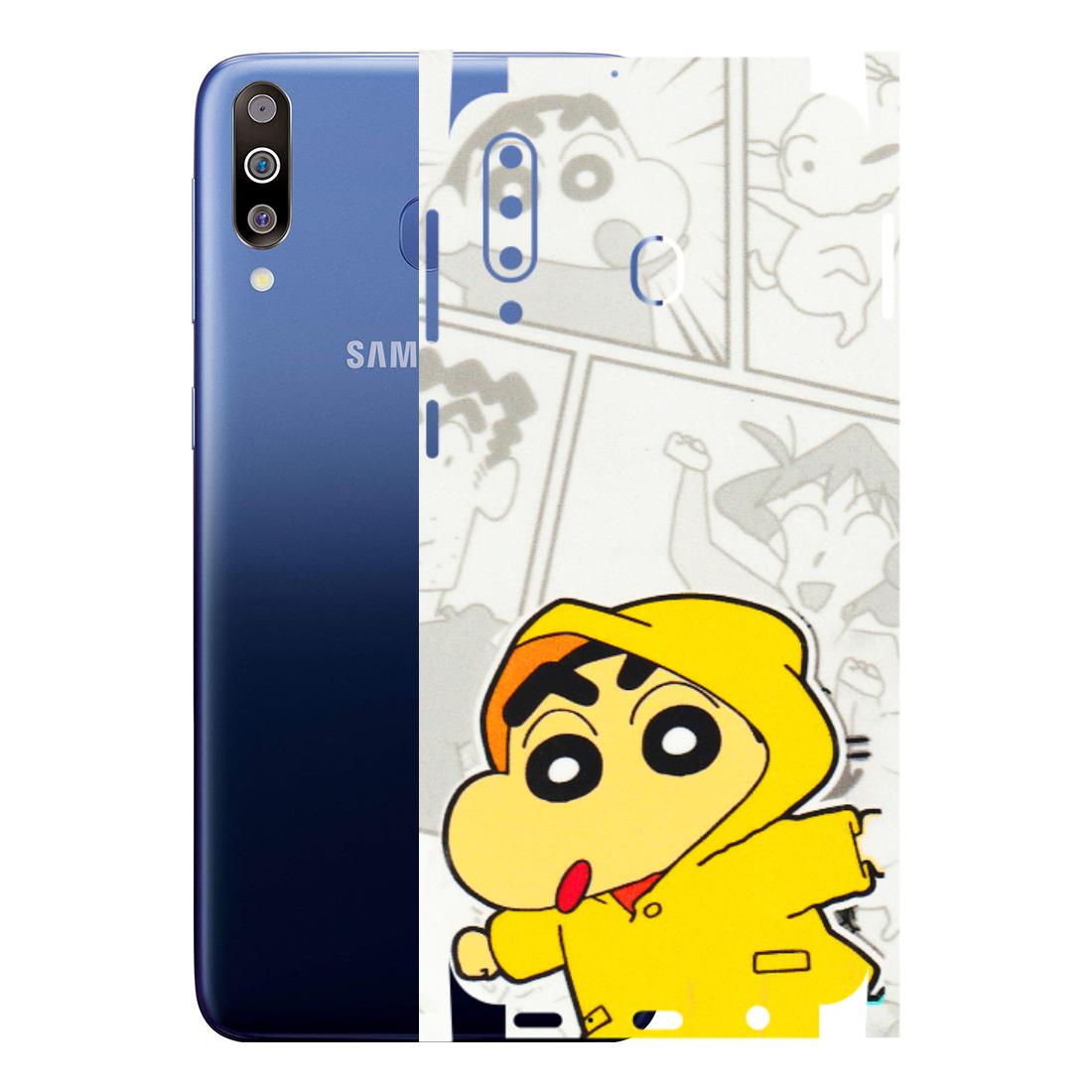 Samsung M/F/Note/Flip and C Phone Skins (All Models) - Yellow Shinchan Comic - 3D Embossed Finish (L-246) Samsung Galaxy M30