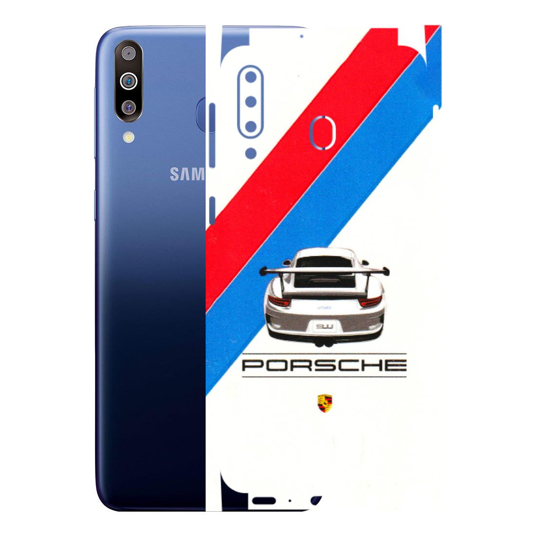 Samsung M/F/Note/Flip and C Phone Skins (All Models) - Porche Car Sober Logo - 3D Embossed Finish (L-248) Samsung Galaxy M30
