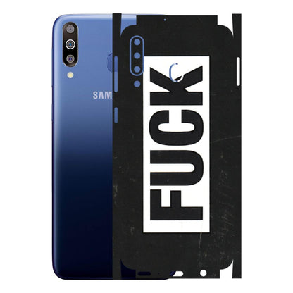 Samsung M/F/Note/Flip and C Phone Skins (All Models) - The F Word - 3D Embossed Finish (L-255) Samsung Galaxy M30