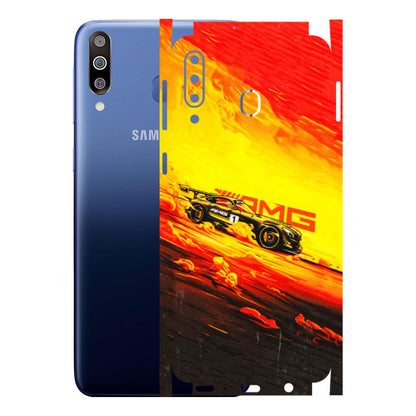 Samsung M/F/Note/Flip and C Phone Skins (All Models) - AMG Car Speed Cover - 3D Embossed Finish (L-256) Samsung Galaxy M30