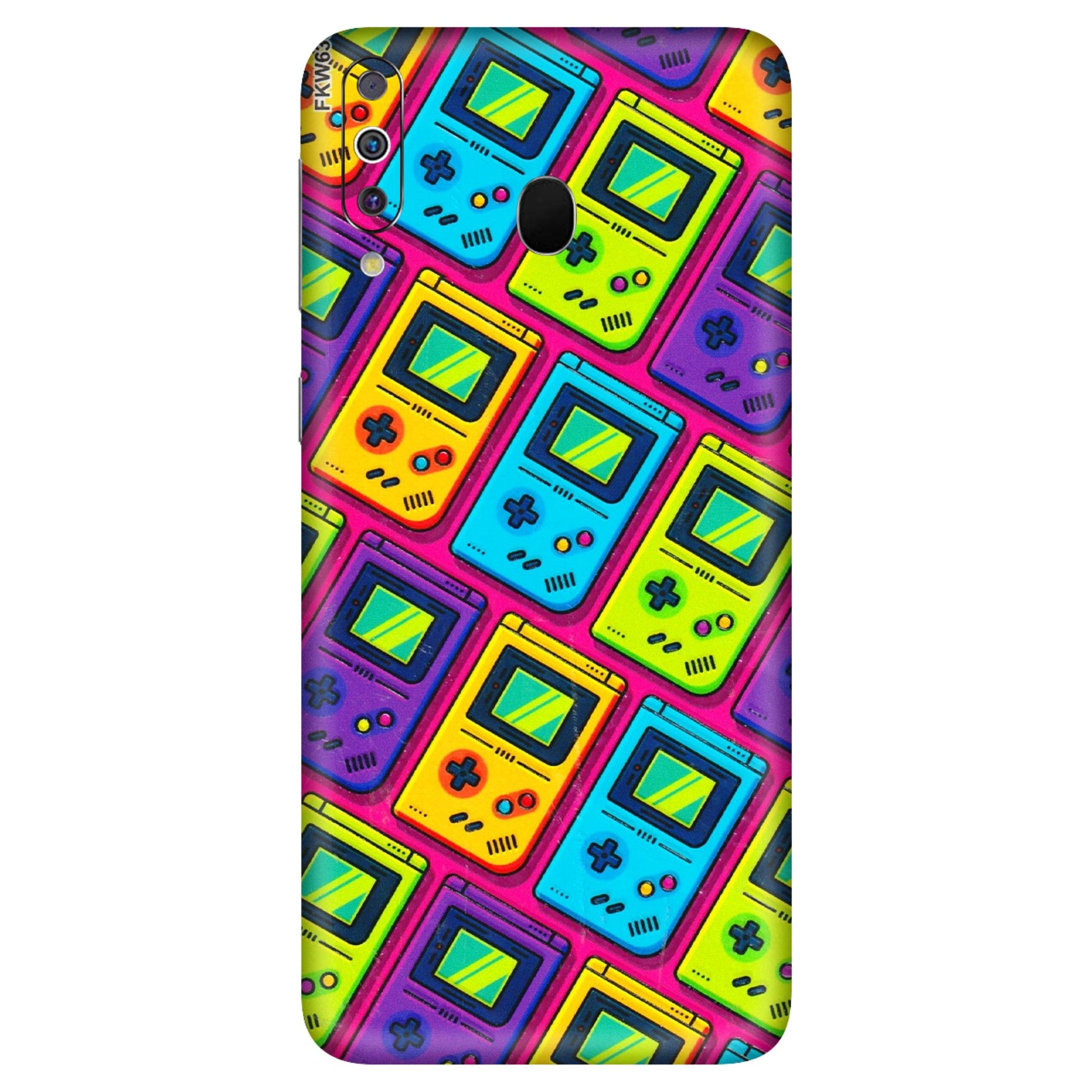 Samsung M/F/Note/Flip and C Phone Skins (All Models) - Gameboy Colourful - 3D Embossed Finish (L-266) Samsung Galaxy M30