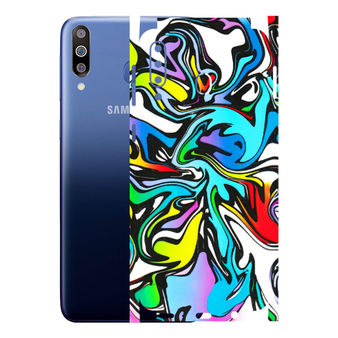Samsung M/F/Note/Flip and C Phone Skins (All Models) - Abstract Colour Paints - 3D Embossed Finish (L-271) Samsung Galaxy M30