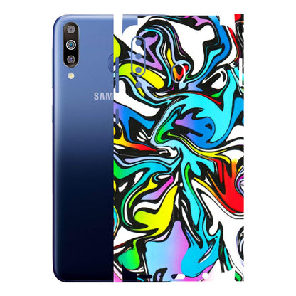 Samsung M/F/Note/Flip and C Phone Skins (All Models) - Abstract Colour Paints - 3D Embossed Finish (L-271) Samsung Galaxy M30