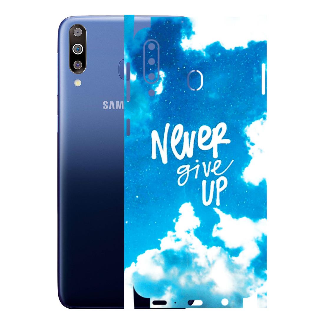 Samsung M/F/Note/Flip and C Phone Skins (All Models) - Never Give Up - 3D Embossed Finish (L-279) Samsung Galaxy M30