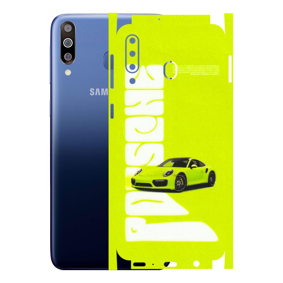 Samsung M/F/Note/Flip and C Phone Skins (All Models) - Lime Green Porche - 3D Embossed Finish (L-30) Samsung Galaxy M30