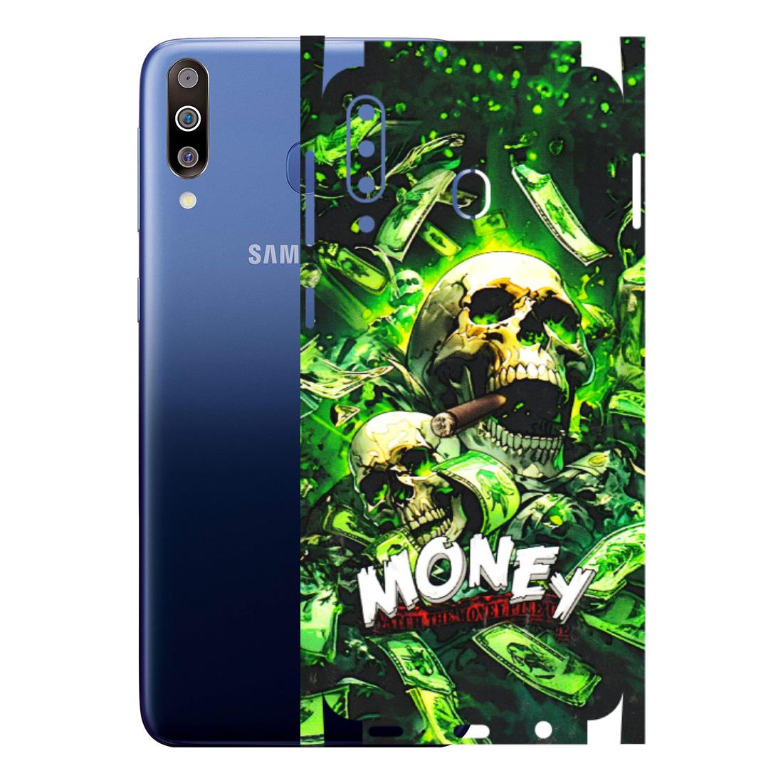 Samsung M/F/Note/Flip and C Phone Skins (All Models) - Skull Money - 3D Embossed Finish (L-303) Samsung Galaxy M30