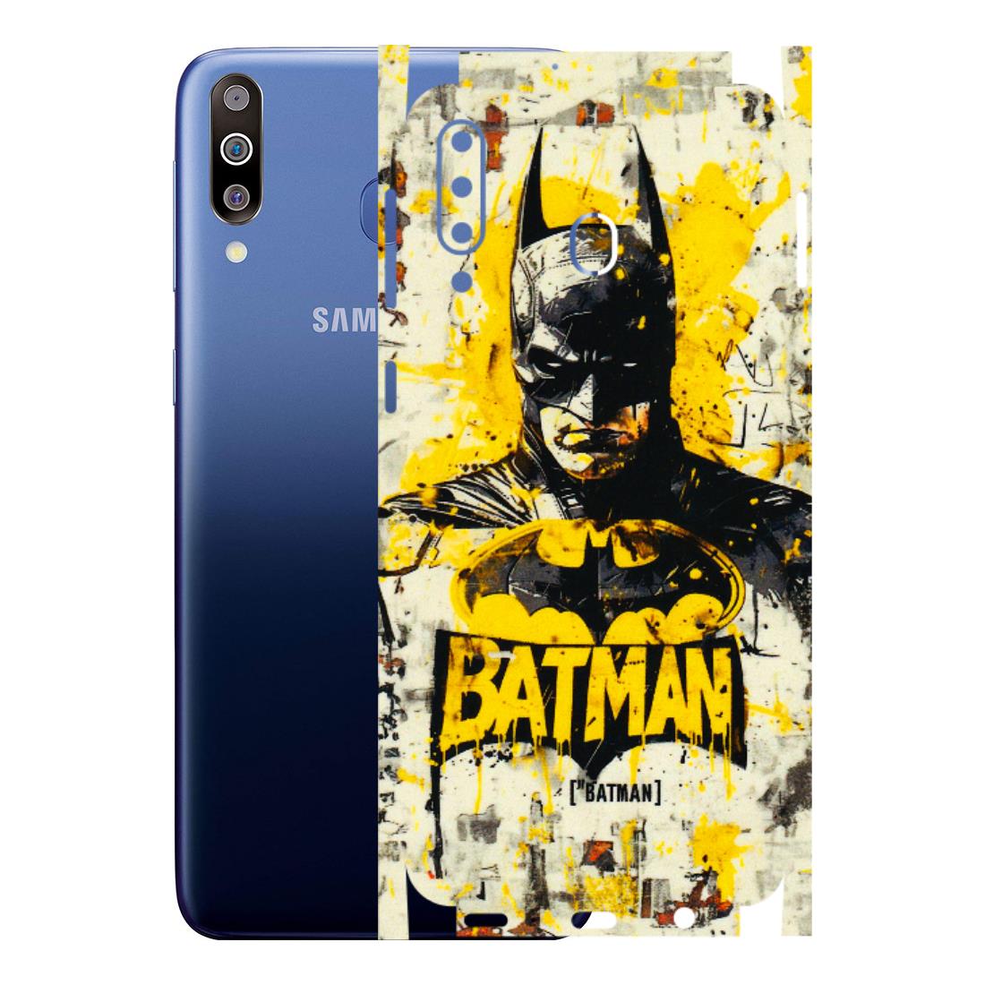 Samsung M/F/Note/Flip and C Phone Skins (All Models) - Batman Yellow BT - 3D Embossed Finish (L-304) Samsung Galaxy M30