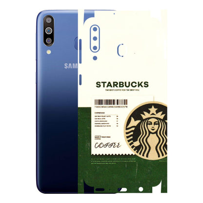 Samsung M/F/Note/Flip and C Phone Skins (All Models) - Starbucks Barcode - 3D Embossed Finish (L-308) Samsung Galaxy M30