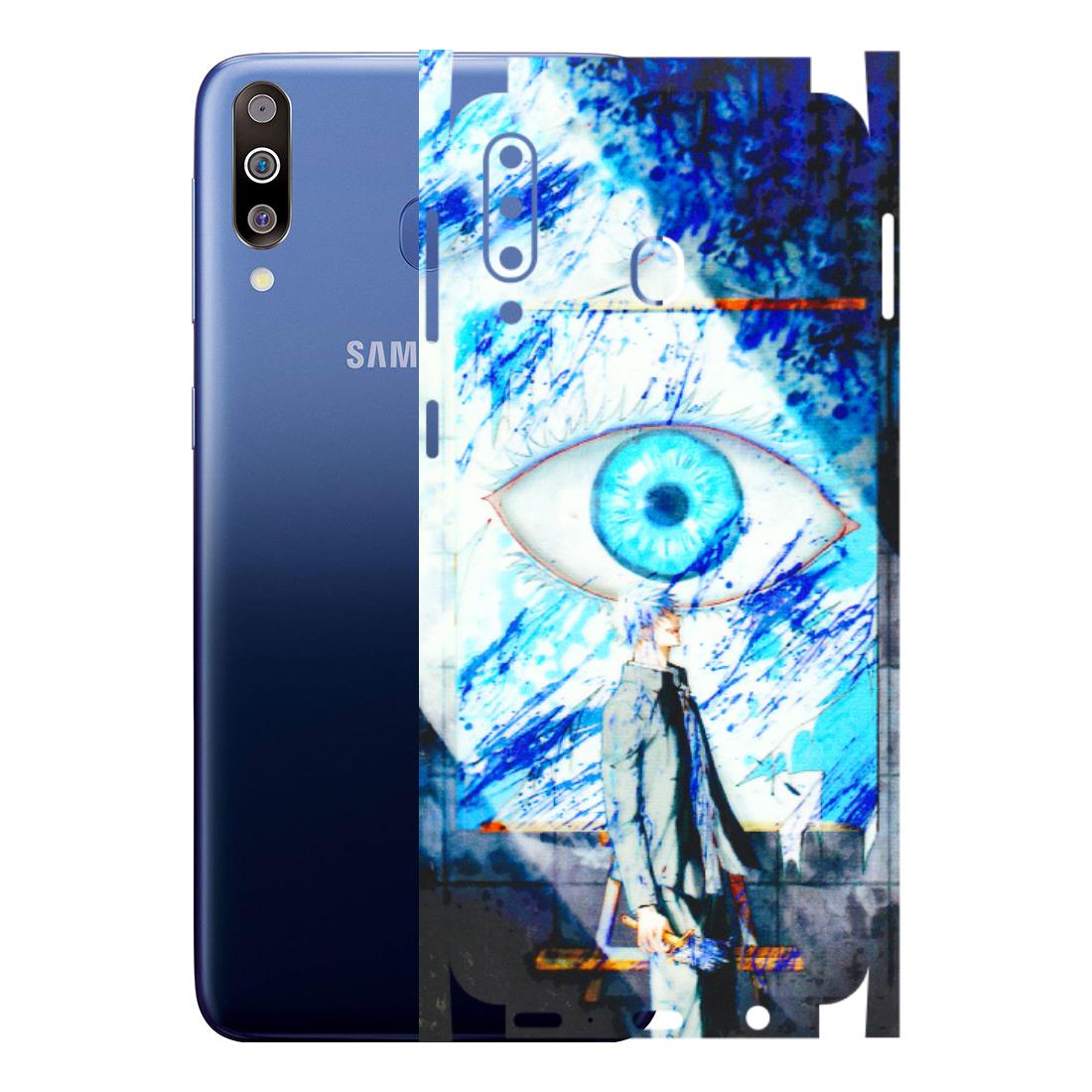 Samsung M/F/Note/Flip and C Phone Skins (All Models) - Anime Sea Blue Eye - 3D Embossed Finish (L-318) Samsung Galaxy M30