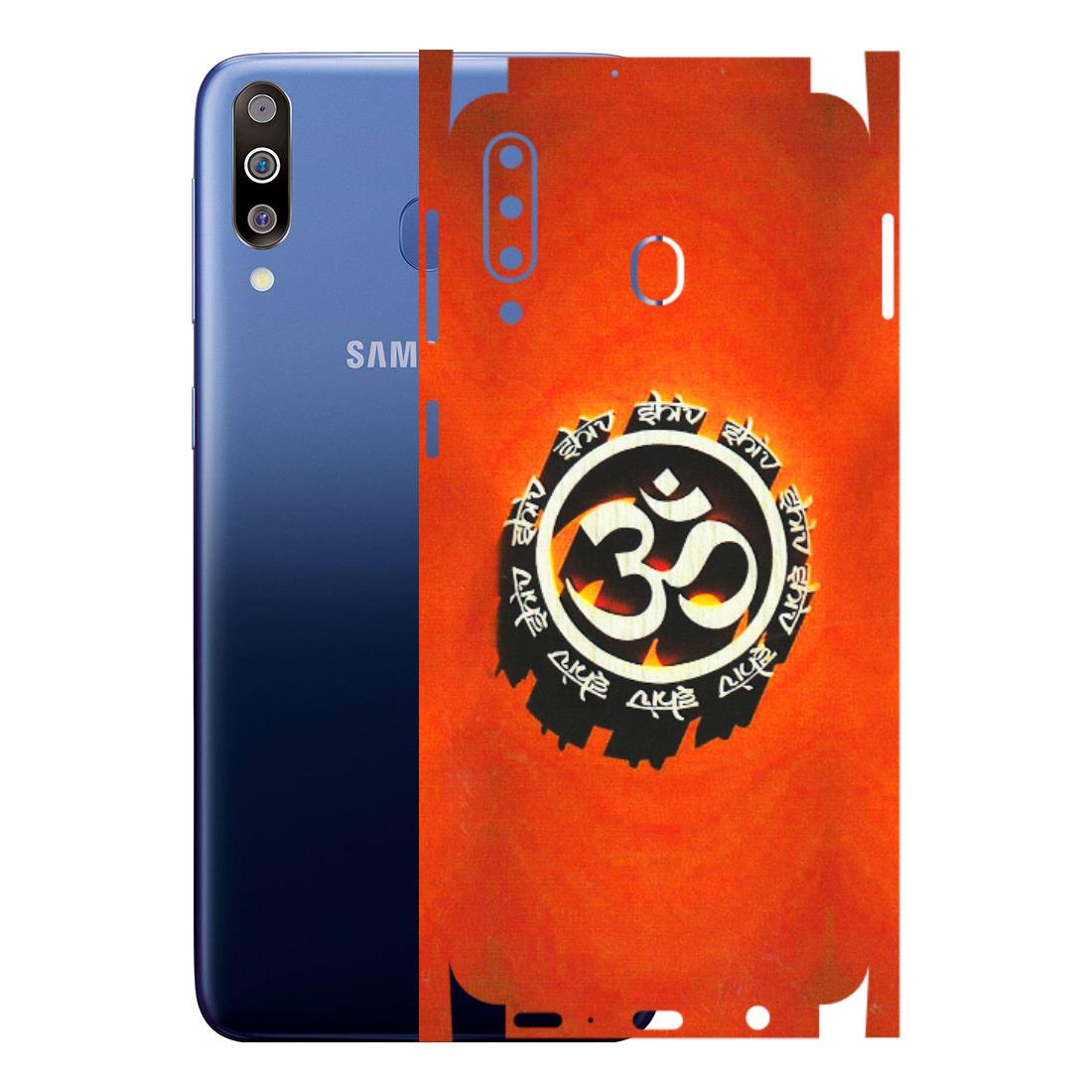 Samsung M/F/Note/Flip and C Phone Skins (All Models) - Aum Shiv Orange - 3D Embossed Finish (L-32) Samsung Galaxy M30