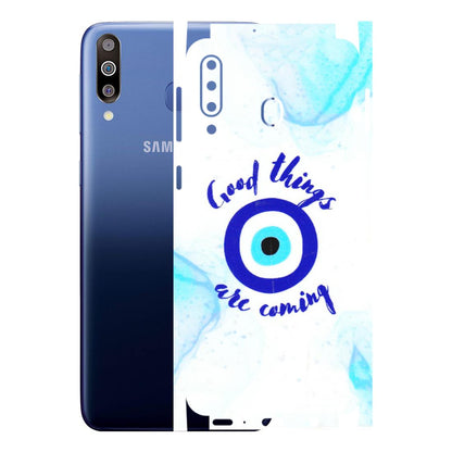 Samsung M/F/Note/Flip and C Phone Skins (All Models) - Evil Eye Good Things Are Coming - 3D Embossed Finish (L-322) Samsung Galaxy M30