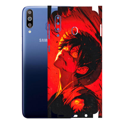 Samsung M/F/Note/Flip and C Phone Skins (All Models) - D.Luffy Power Up One Piece Anime - 3D Embossed Finish (L-326) Samsung Galaxy M30