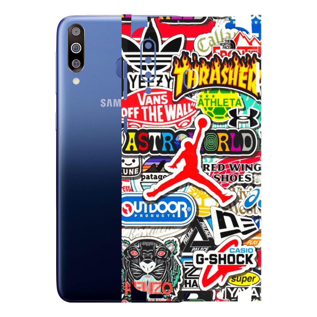 Samsung M/F/Note/Flip and C Phone Skins (All Models) - Multi Brands Sticker Graffiti - 3D Embossed Finish (L-37) Samsung Galaxy M30