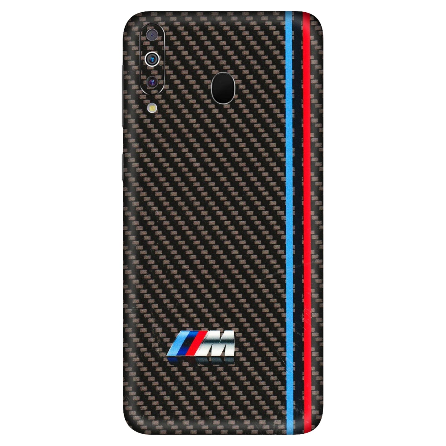Samsung M/F/Note/Flip and C Phone Skins (All Models) - BM Carbon Fiber Feels - 3D Embossed Finish (L-38) Samsung Galaxy M30