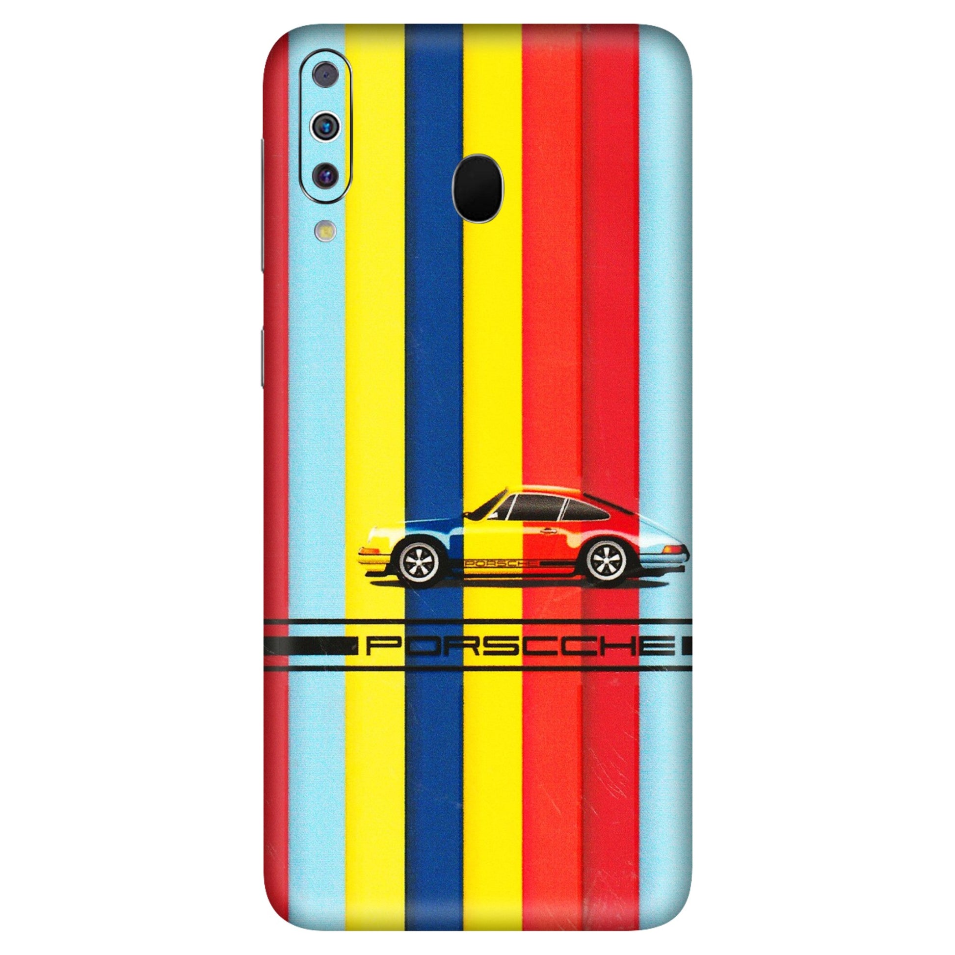Samsung M/F/Note/Flip and C Phone Skins (All Models) - Multicolour Porche - 3D Embossed Finish (L-39) Samsung Galaxy M30