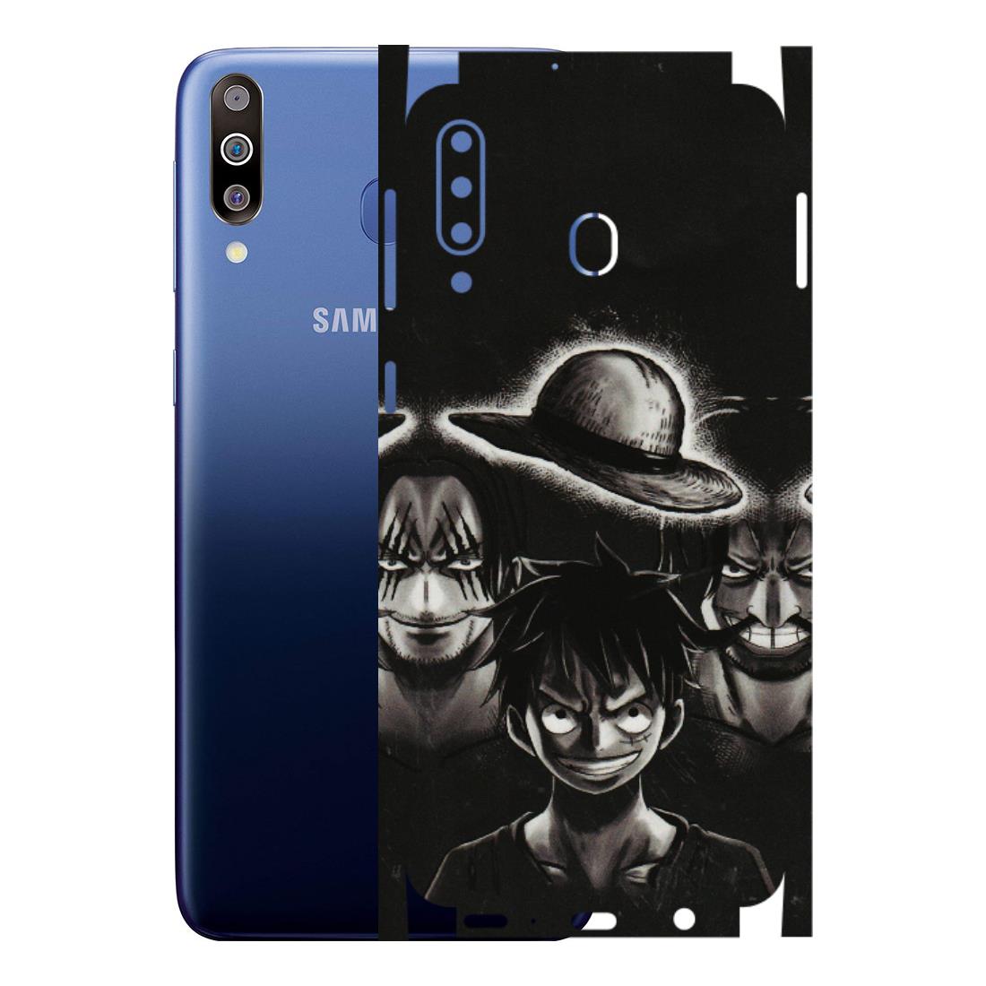Samsung M/F/Note/Flip and C Phone Skins (All Models) - Black Luffy Hat - 3D Embossed Finish (L-57) Samsung Galaxy M30